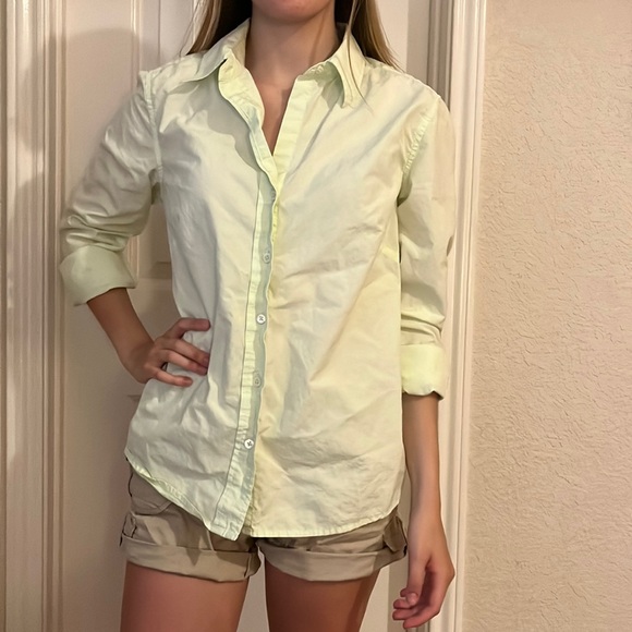 Eddie Bauer light green button down shirt - Picture 4 of 4